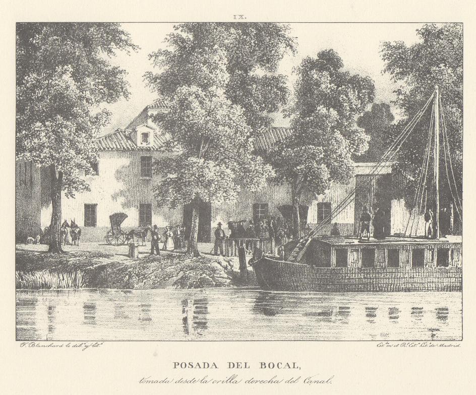 Lámina IX. Canal Imperial de Aragón. Posada del Bocal. Memoria histórica.
