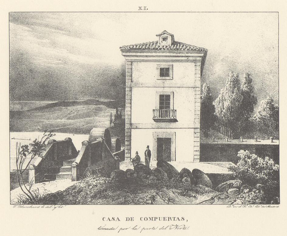 Lámina XI. Canal Imperial de Aragón. Casa de Compuertas. Memoria histórica.
