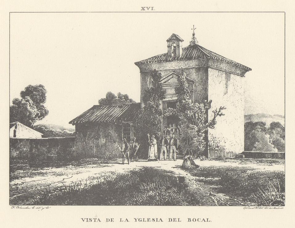 Lámina XVI. Canal Imperial de Aragón. Vista de la iglesia del Bocal. Memoria histórica.