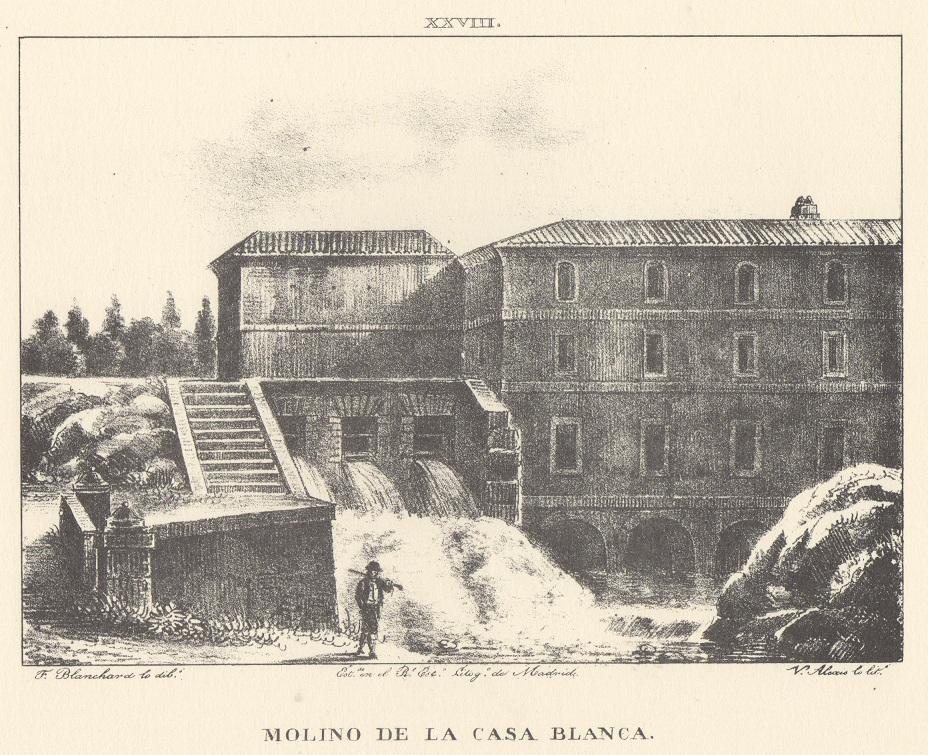 Lámina XXVIII. Canal Imperial de Aragón. Molino de la Casa Blanca. Memoria histórica.