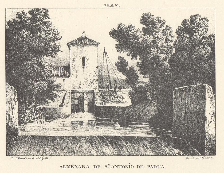 Lámina XXXV. Canal Imperial de Aragón. Almenara de San Antonio de Padua. Memoria histórica.