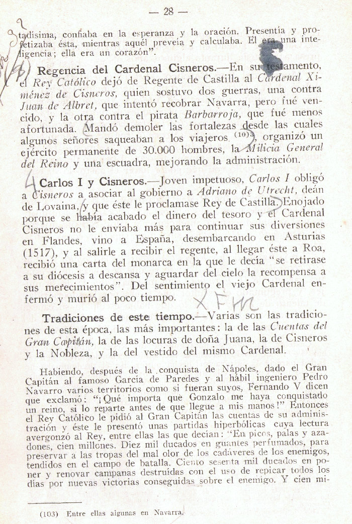 Historia Moderna y Contemporánea de España por Juan Fernandez Amador de los Ríos. Página 28