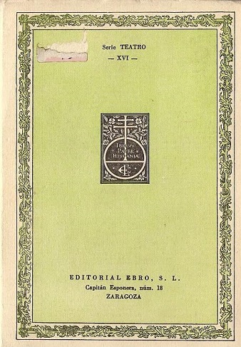Los amantes de Teruel. Tapa posterior.