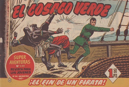 El Cosaco Verde número 17. El Fin de un pirata.