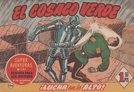 El Cosaco Verde número 106. Lucha en lo alto.