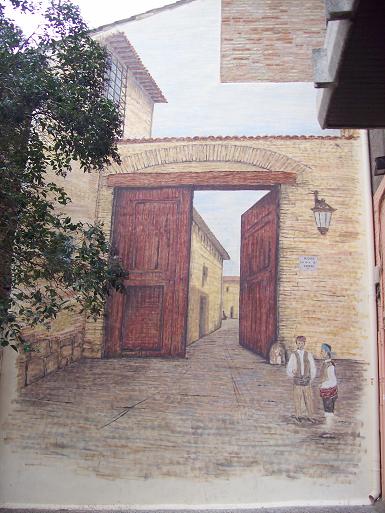 Barrio de la Almozara en Zaragoza. 05. antigua Puerta de Sancho que conducia a la Almozara.