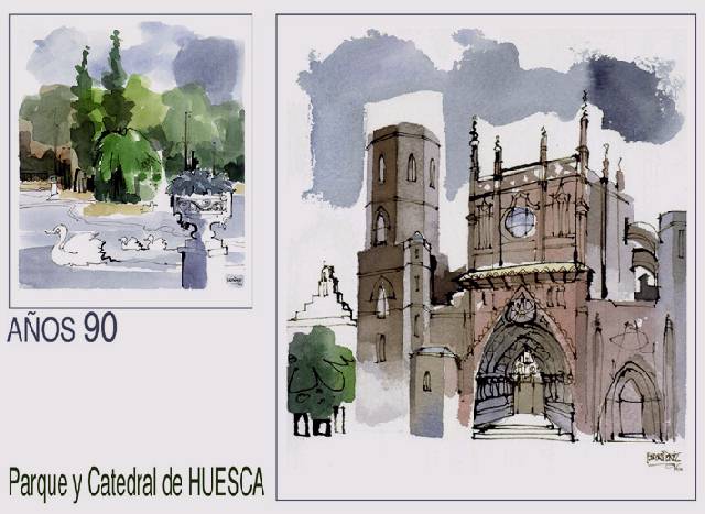Parque y Catedral de Huesca