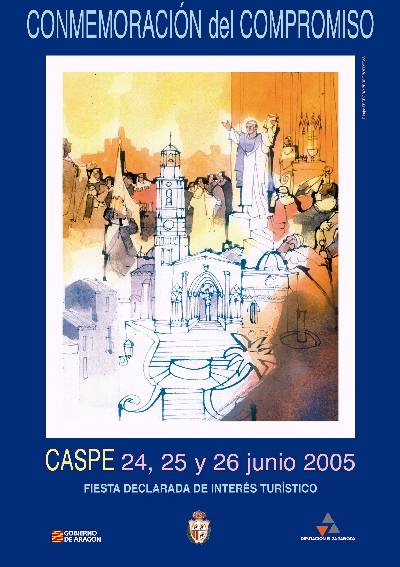 Cartel Conmemoración Compromiso Caspe